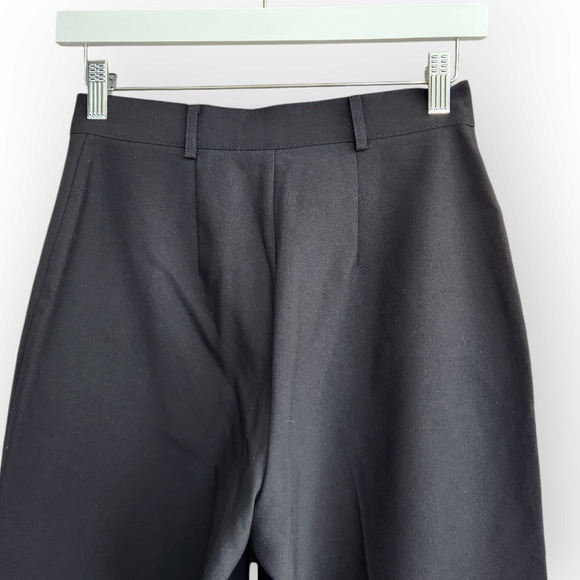 Vintage Star City Clothing Co Black High Waisted Straight Leg Trousers 0 - Picture 7 of 8